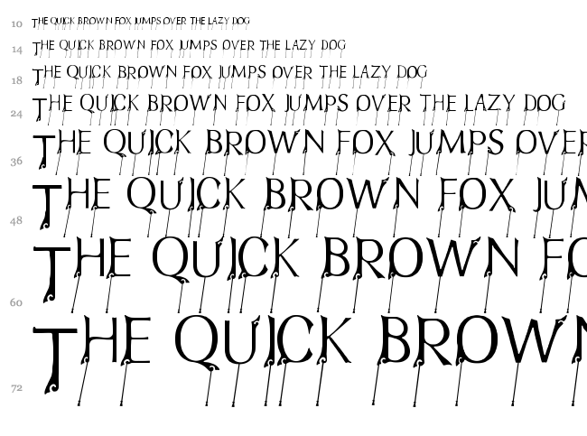 FTF Indonesiana Bramanangkoe font waterfall